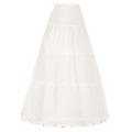 Grace Karin Frauen Retro Vintage Kleid Lange Crinoline Petticoat Underskirt CL010421-3